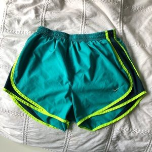 Nike running shorts, teal size small